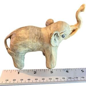 Vintage Crushed Oyster Shell Elephant